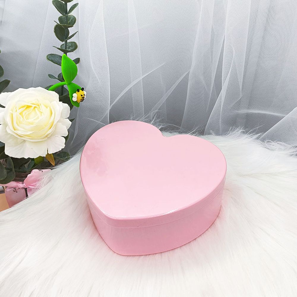 Heart-shaped Jewelry  Box Girls Makeup Storage Box Desktop Cosmetic Organizer Sundries Container