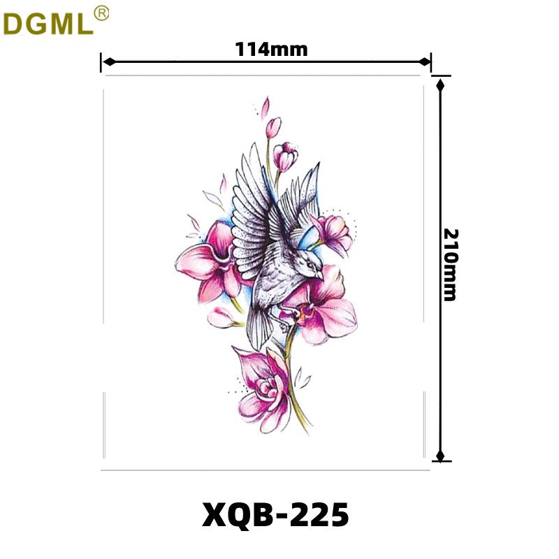 Cartoon Waterproof Full and Half Arm Tattoo Stickers with Creative Color Designs