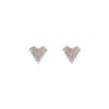 White heart Earring