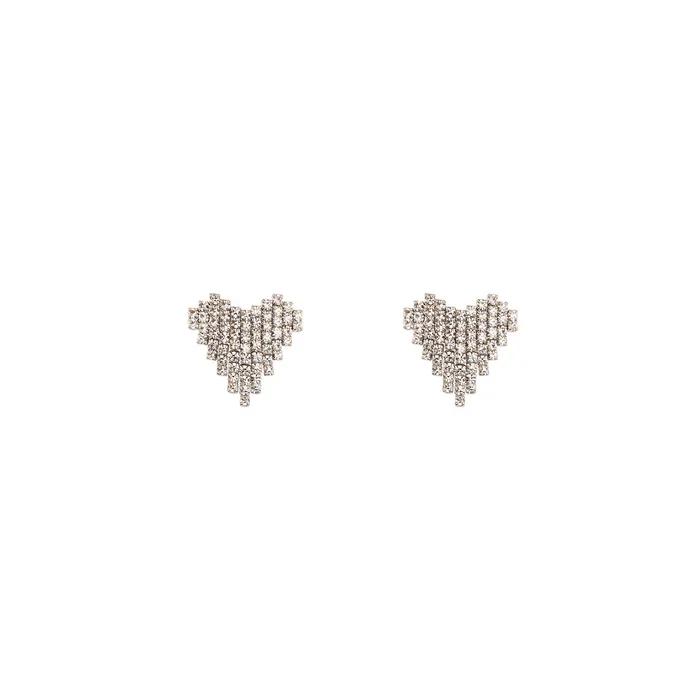 White heart Earring