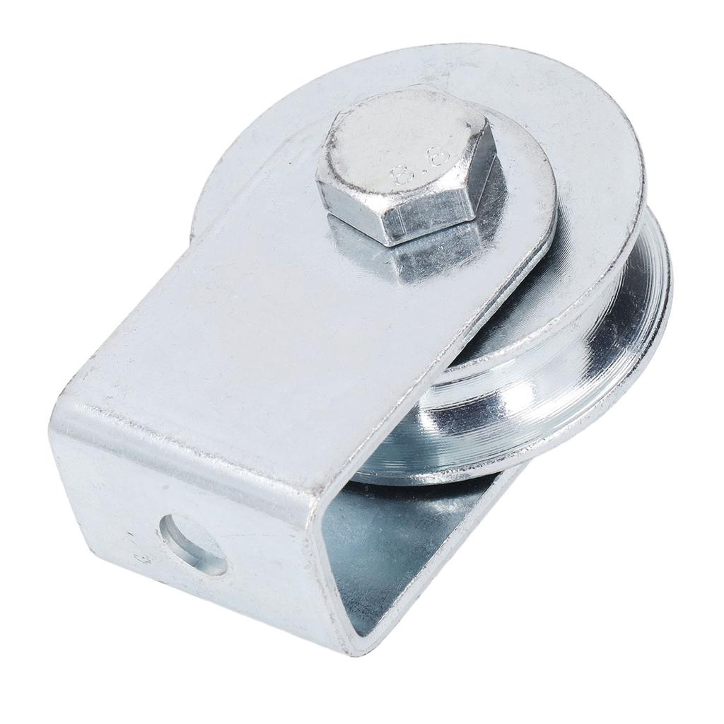 Groove Pulley Wheel U Type Wall Mounted Stainless Steel Rope Block Roller 0.8T Load Bearing 64mm