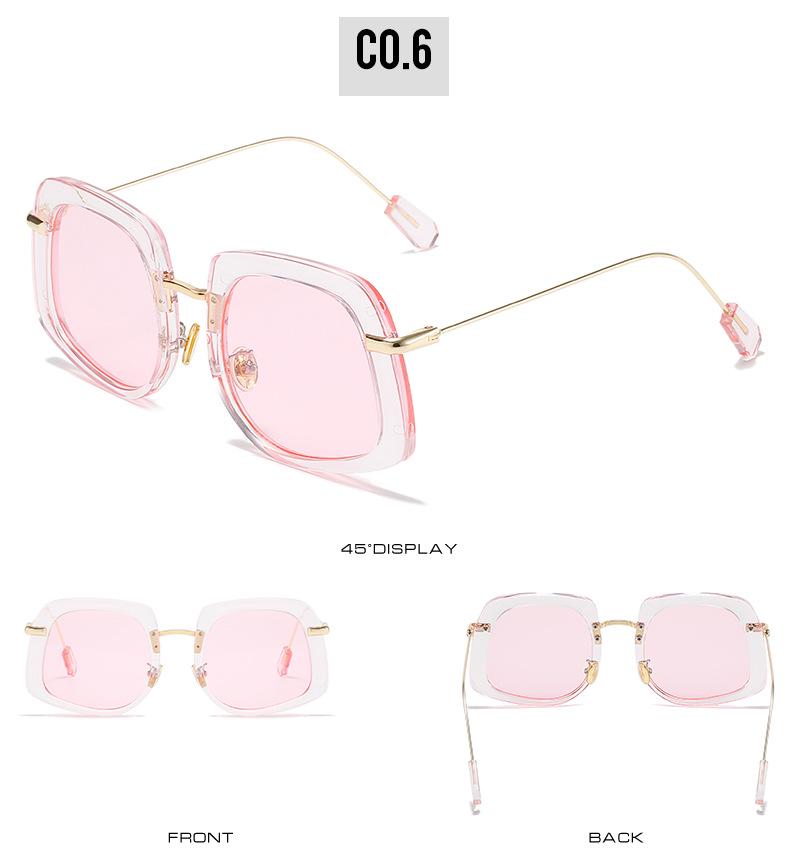 2021 Milan Fashion Show Colorful Oval Sunglasses - European & American Trend Inspired by Miu