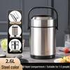 Winter Stainless Steel Insulated Multi-layer Lunch Box - Portable, Large Capacity, Keeps Food Hot for 24 Hours, Perfect for Home or Office.