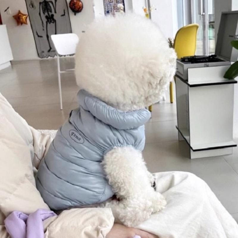 Móda Jednobarevné Psí Oblečení Měkká Teplá Psí Bunda Zimní Štěně Vesta Kabát Vodotěsná Kočičí Péřová Bunda Potřeby pro Čivavu