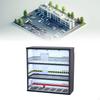 1/64 Maßstab Diecast Modellauto Vitrine Garage Schutz Lagerung mit Beleuchtung für