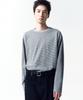INSILENCE Border Stripe Long Sleeve Grey