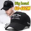 Plus Große Größe 60-66cm Baumwolle Baseballkappen Großer Kopf Mann Hoher Schirm Trucker Caps Große Größe Lässig Cool Hip Hop Hut Damen 56-60cm