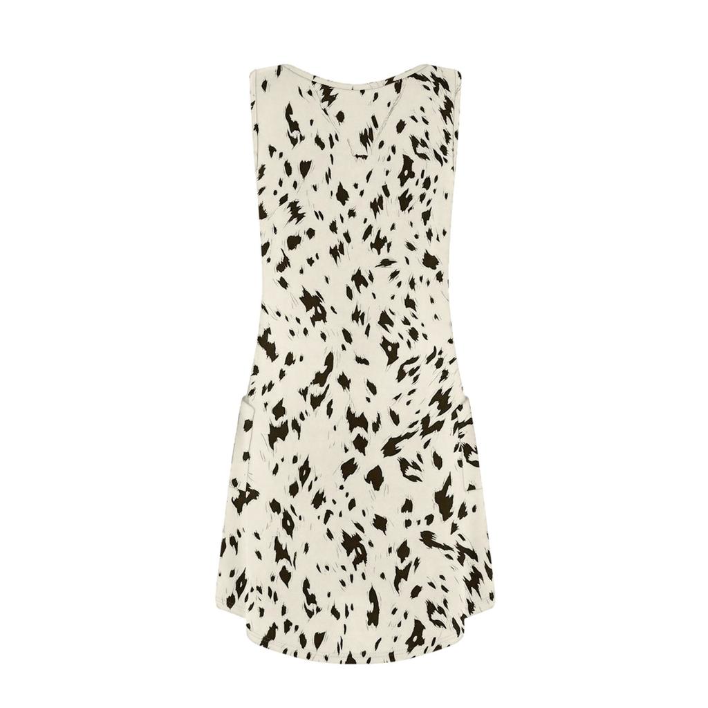 Lässiges Sommerkleid für Damen mit Taschen, Sommer-Boho-Strandkleid, Blumenblusen für Damen, T-Shirts, Kleid mit V-Ausschnitt, lockere Tank-Kleider