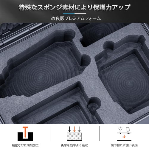 Lykus Titan MA310 Waterproof Case for DJI Air 3S/Air 3 Fly More Combo, DJI RC2/RC-N3/RC-N2 Transmitters, and RC Straps (Case Only)