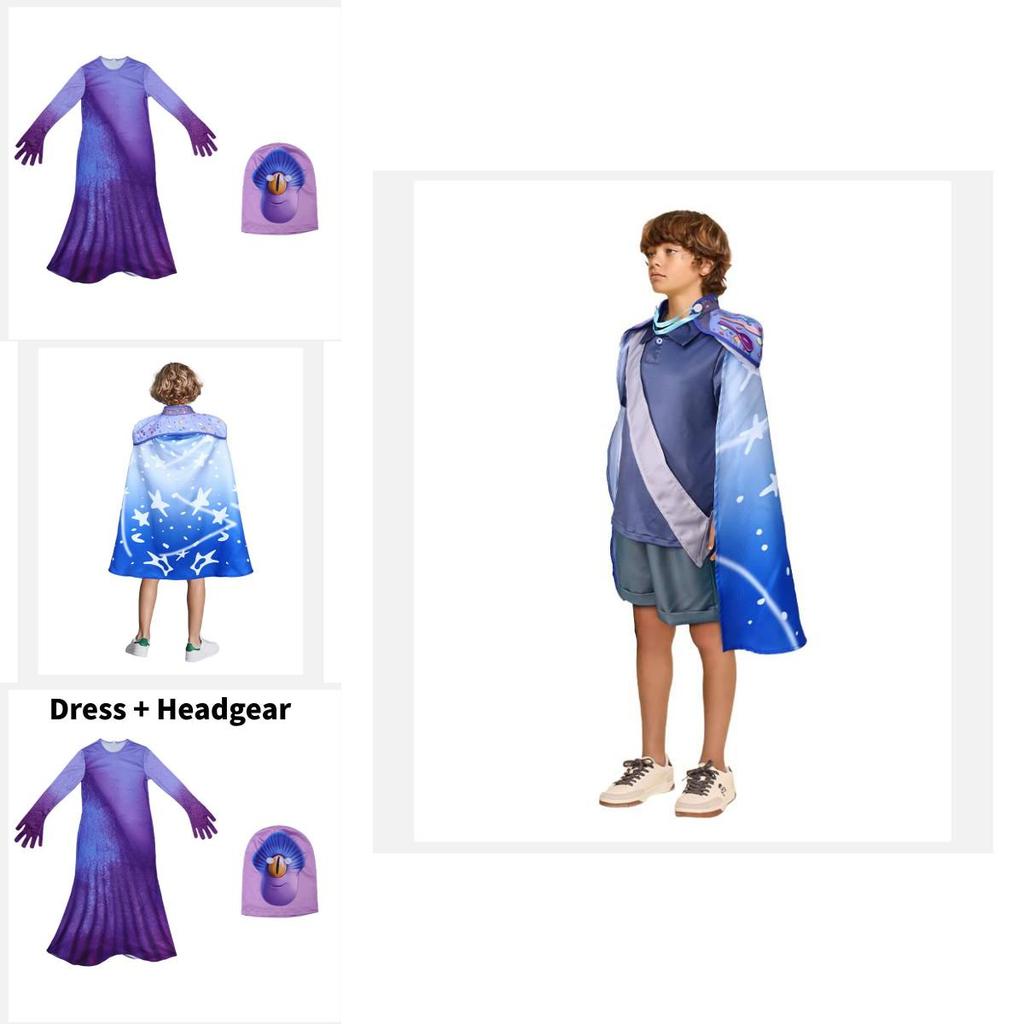 Versatile And Eye-catching Blue Alien Cosplay Outfit For Kids Suitable For Halloween And Performances