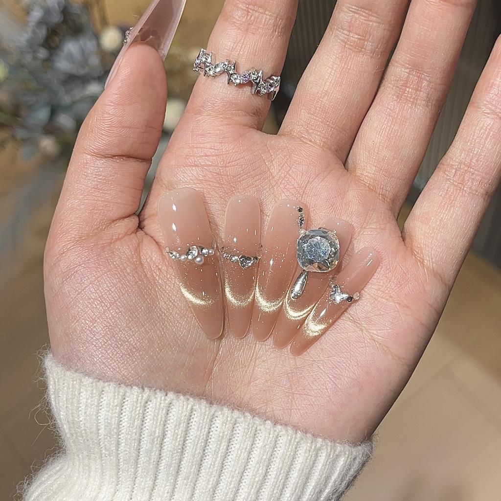 High-end Whitening New Manicure Stickers Smile French Cat Eyes Boutique K9 Wearable Armor