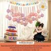 Xiaohongshu First Birthday Balloon Decoration Set for Boys and Girls: Party Background Scene Arrangement
