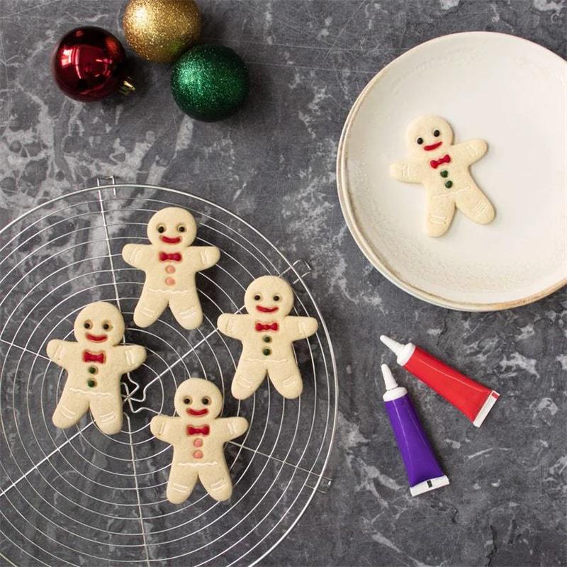 1-4 Stück Schneeflocken Ausstecher Form Weihnachten Keks Prägeform Fondant Dessert Backform Kuchen Küchenzubehör Werkzeug