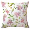 Chinesischer Stil Blumen und Grüne Blätter Kissenbezug Blumen und Blätter Sofa Kissen Sitzkissenbezug Premium Langlebig