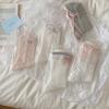 Female Summer Thin Ballet Style Bow Lace Medium Tube Pile Socks