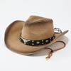 Straw Western Cowboy Hat Children's Summer Travel Western Sichuan Tourism Big Eaves Sunscreen Straw Hat Western Sichuan Tourism