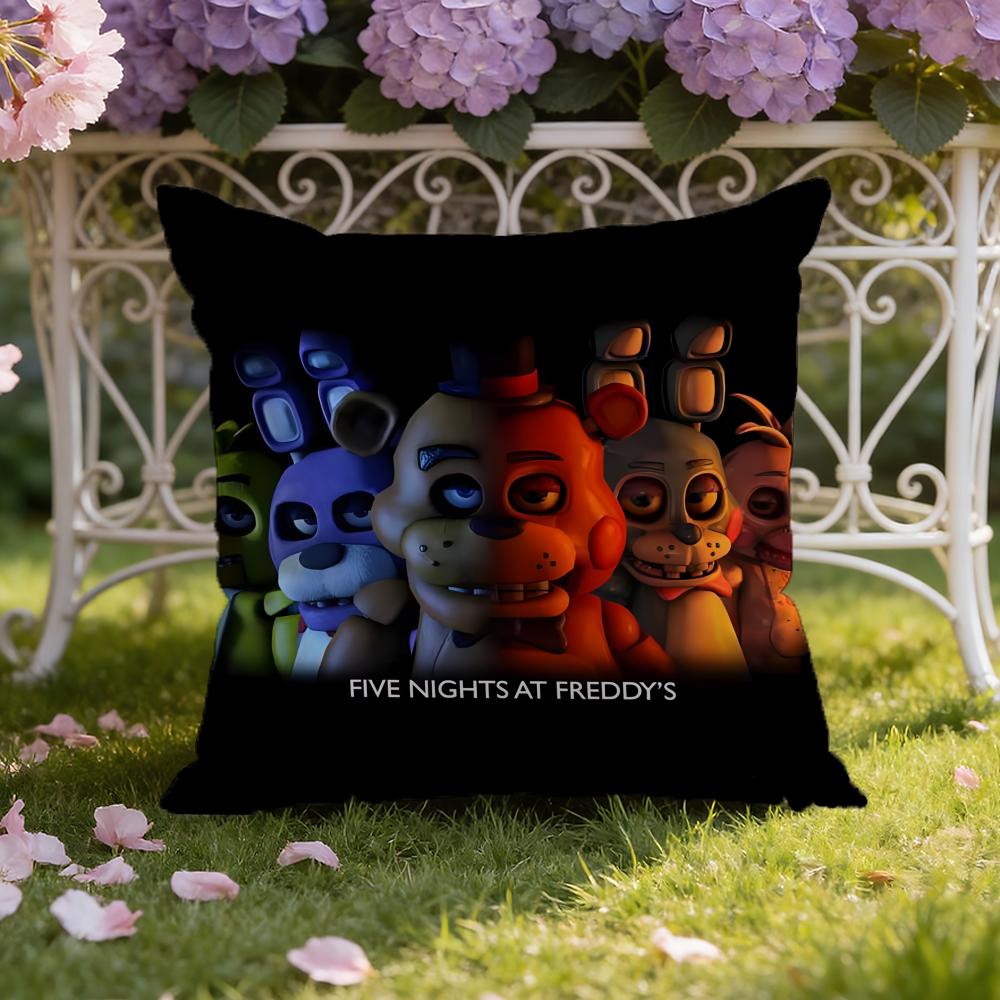 Anime F-Five N-Nights At Freddy's Cushion Cover Home & Car Dual-Scene Pillow Cover: Reversible for Premium Comfort