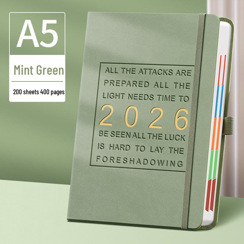 2026 A5 Premium Classification Notebook & Planner: Thickened Business Meeting Record Book