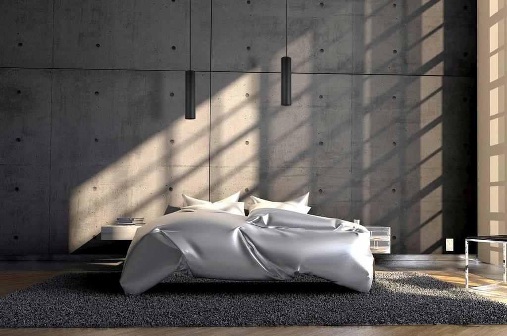 MODERN CEILING HANGING LAMP BLACK LED LAMP