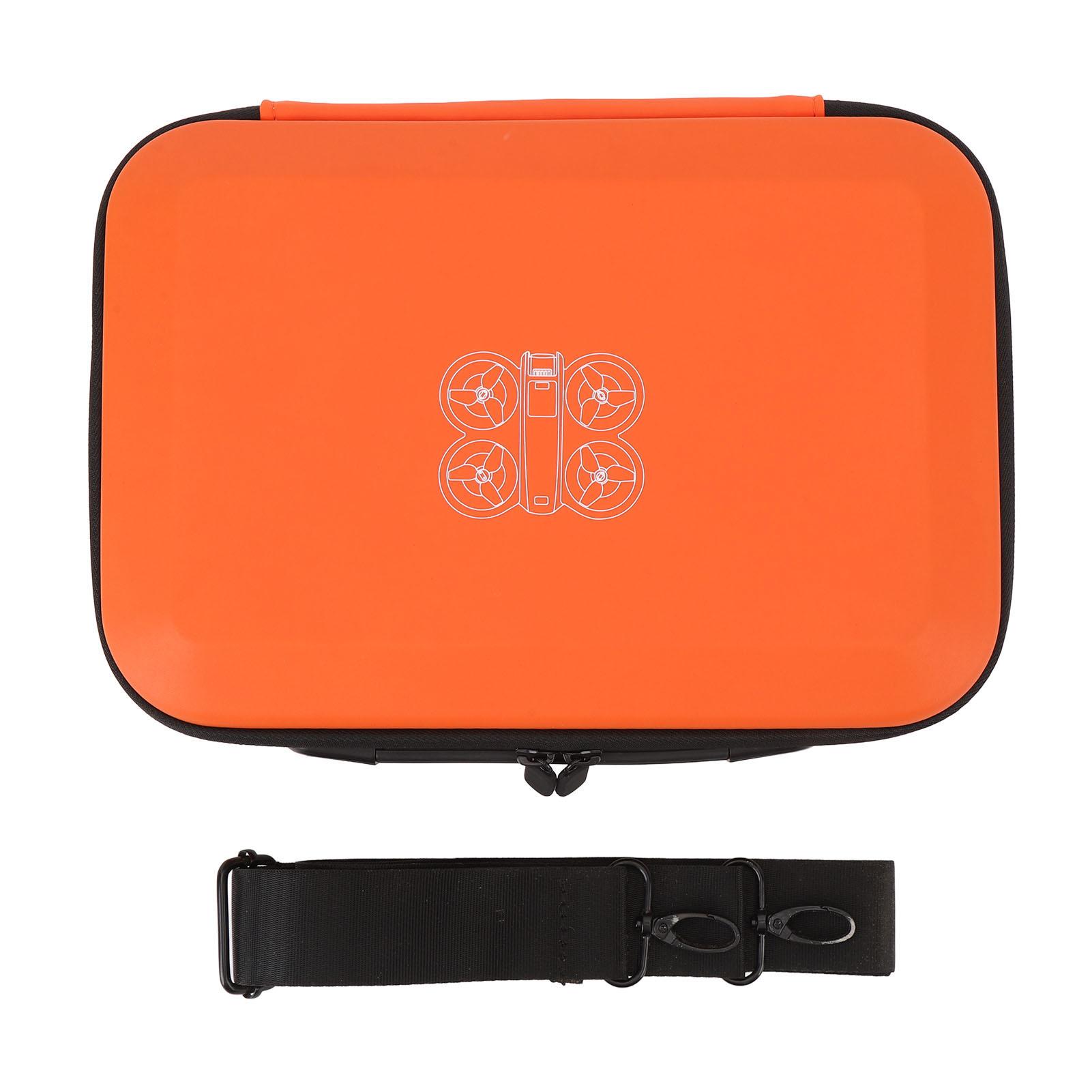 

Drone Storage Bag PU Carrying Case with Shoulder Strap for NEO Drone and Accessories Orange чорний