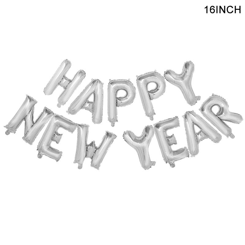 New Year 2024 Number Foil Balloons Happy New Year Eve Party Favors Supplies Garland Photo Props Christmas Decorations Navidad