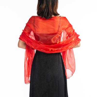 Écharpe Lustrée Élégante pour Femmes Mode Soie Imitation Soirée Écharpes Châle Brillant