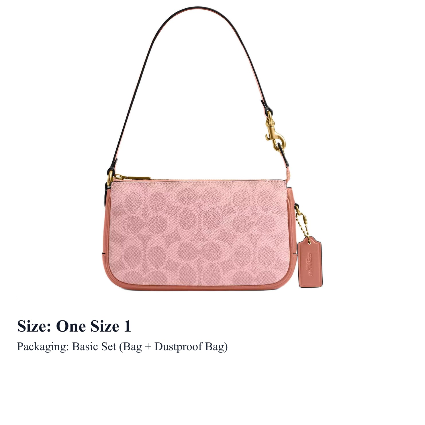 COACH Plaza Coated Canvas With Calfskin
