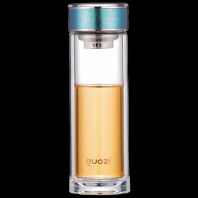 Guozi GZ-S81 Titanium-Inspired Double-Layer Borosilicate Glass Cup