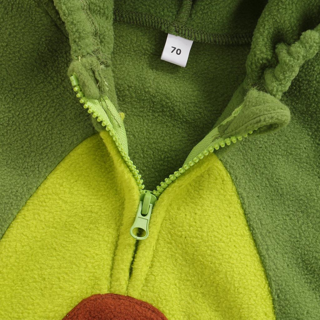 Dětská ležérní dvoudílná sada oblečení, zelený overal bez rukávů ve tvaru avokáda a punčochy