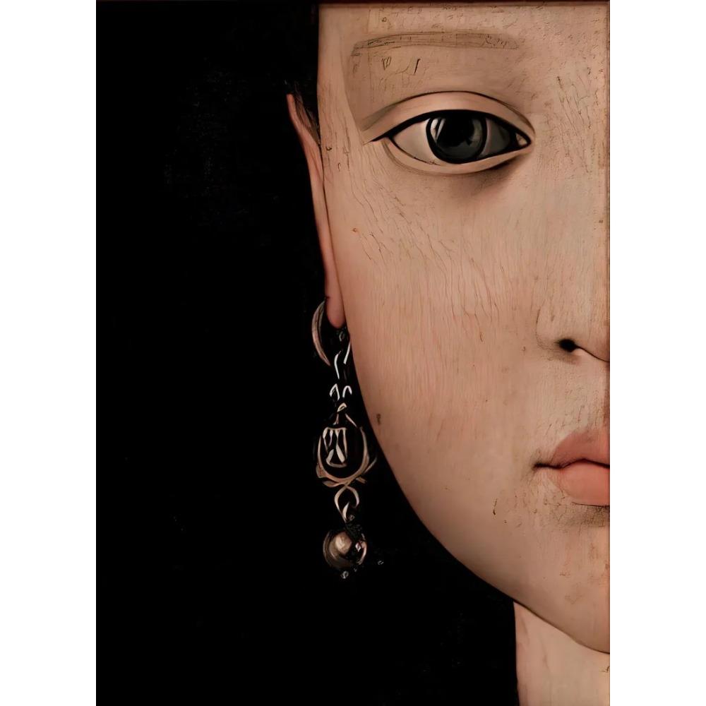 Eclectic Alter Portrait Renaissance Baroque Feminine Woman Poster Print Wall Art Pictures Canvas Painting Room Home Decor Gift
