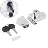 Zinc Alloy Double Door Lock for Glass Cabinets Designed for Display Cabinets with Glass Thickness Range 5mm To 8mm