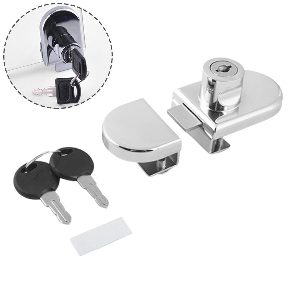 Zinc Alloy Double Door Lock for Glass Cabinets Designed for Display Cabinets with Glass Thickness Range 5mm To 8mm