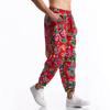 Men's Casual Pants - Summer and fall paisley print pants, loose fit, elastic waistband with drawstring, fashionable and comfortable men's street wear