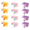 12pcs Pet Hair Clips Bunny Ear Design Resin Dog Grooming Hairpins for Long Haired Cats Puppies