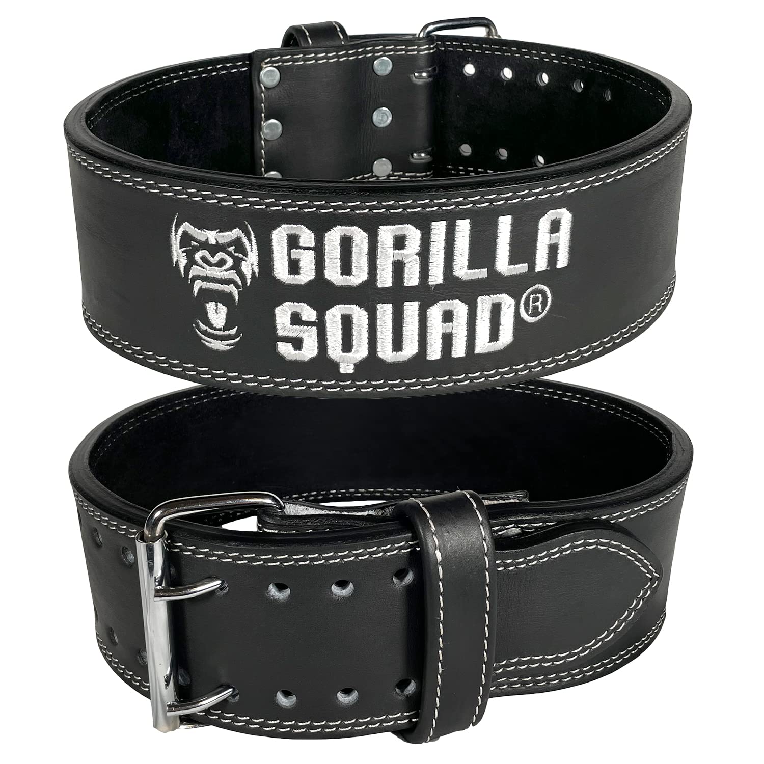 

GORILLA SQUAD Power Пауэрлифтинг Натуральная Кожа Тренировочный Пояс Пояс, Пояс, (Черный, XL) чёрный