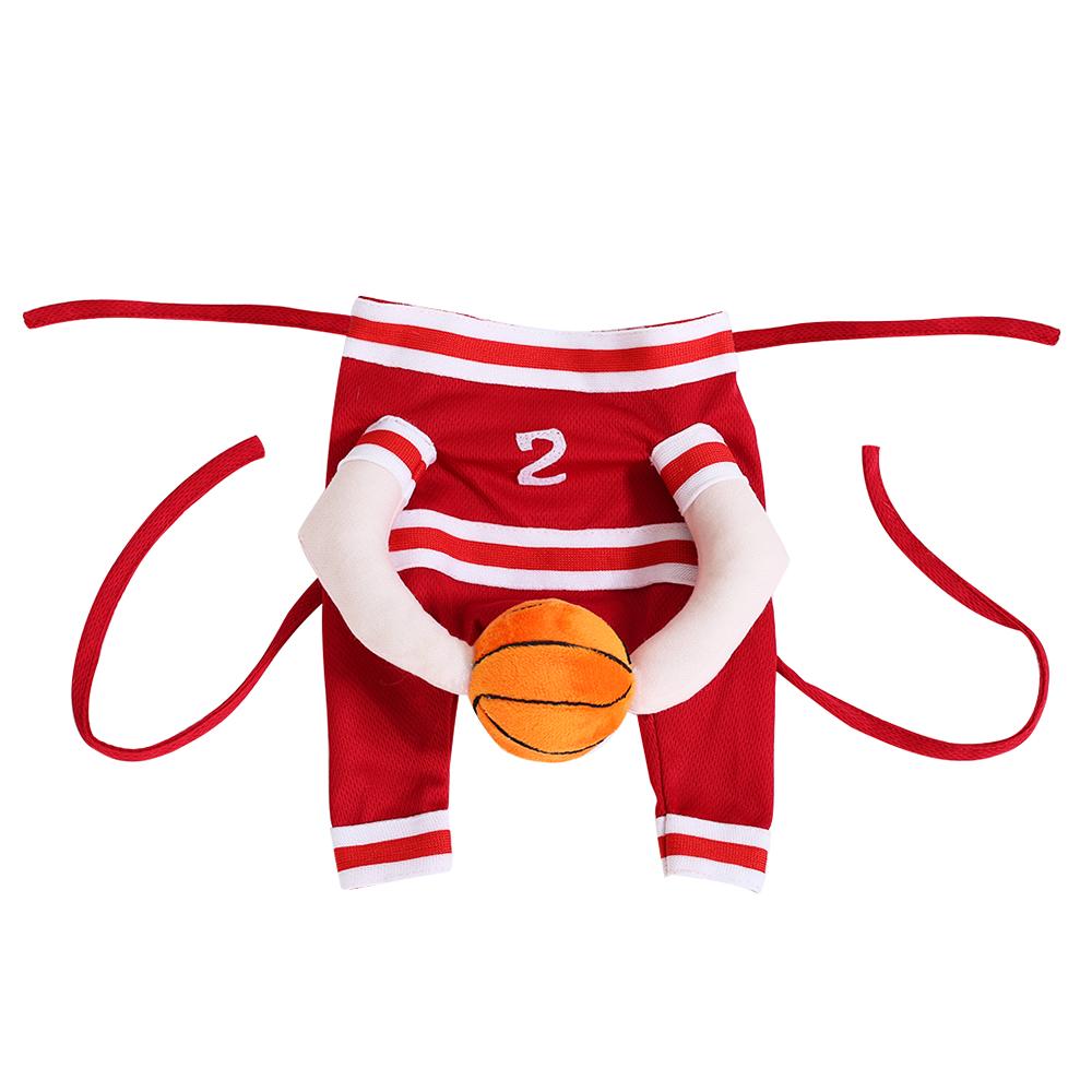 

Halloween Basketball Pet Costumes Adjustable Fun Party Puppy Apparel Sport Player Cosplay Clothes For Small Dogs Cats Chihuahua XS красный