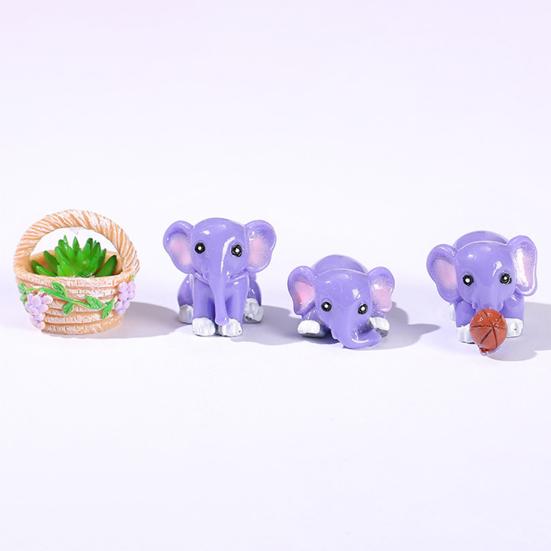 Animal Miniature Practical Stable Base Lightweight Elephant Figurine Desktop Decoration Elephant Miniature Elephant Miniature