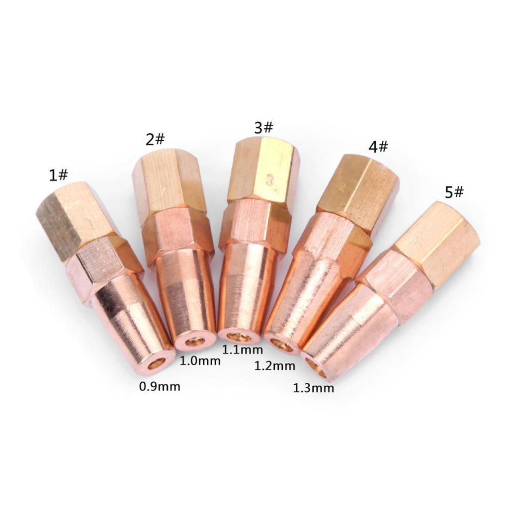 5Pcs Propane Gas Welding Nozzle H01-6 OxygenGas Contact Tips Holder for Priming Applications Thermal Metal Expansion