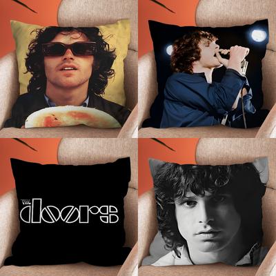 Poszewka na poduszkę The Doors Jim Morrison Miękkie poszewki na poduszki do dekoracji sofy w stylu wiejskim Dekoracje do domu i Poszewka ochronna na poduszkę