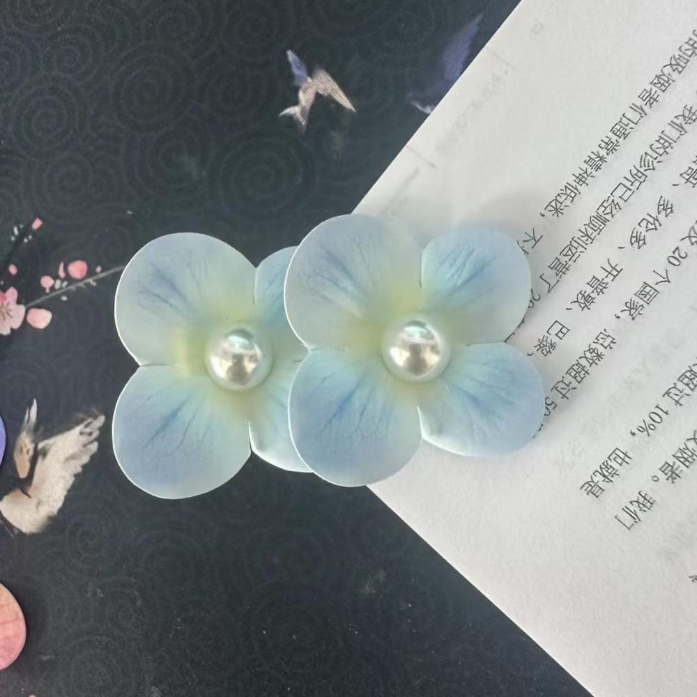 Simulation Butterfly Orchid Flower Hair Clip Orchid Flower Duckbill Clip Bohemia Headwears  Girl