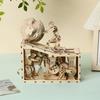 3D Wooden Puzzle Sisyphus Ancient Greek Mythological Stories Mechanical Gear Model Assembly Educational Toys Gift for Kids