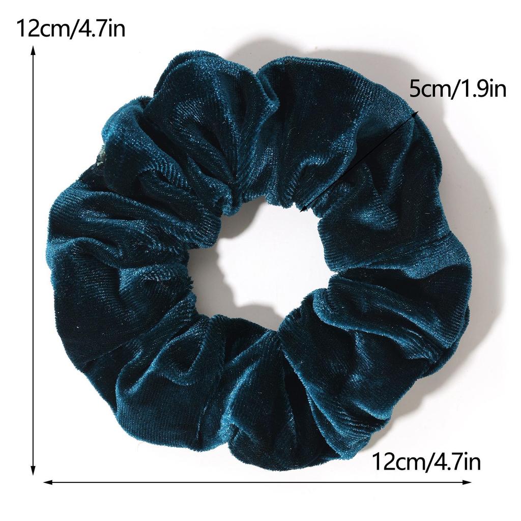 Medium Velvet Hair Scrunchie - Korean Fabric Hair Accessory
