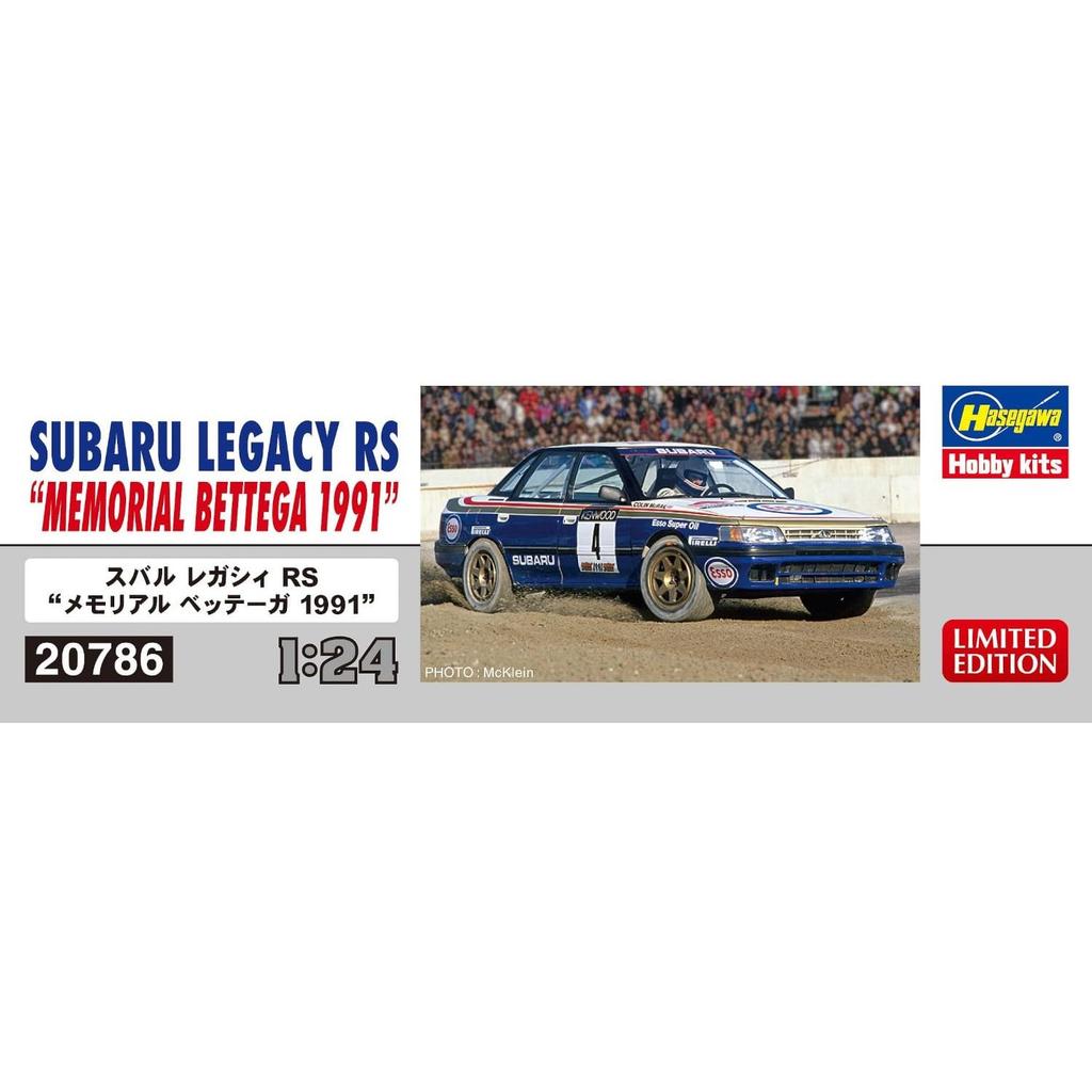 Hasegawa Subaru Legacy RS Bettega Plastic Model Kit 20786 1/24 “Memorial 1991” (Automobile)