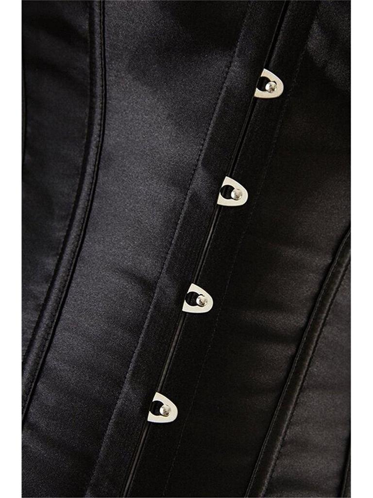 Satynowy Gorset Dworski - Styl Europejski i Amerykański, Wspierany Dropshipping