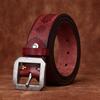 Belt Men's Thickened and Extra Thick Genuine Leather Pure Cowhide Stainless Steel Versatile Retro Casual Men's Jeans Belt