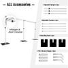 3x6m Double Layer Retractable Backdrop & Curtain Stand for Weddings – Aluminum Alloy Display Stand