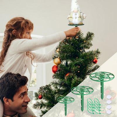 Christmas Tree Topper Stand 3X Treetop Decoration Holders Adjustable Treetop Ornament Stabilizer Stabilize Seasonal Treetop
