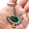 Good luck charm peace cute dove keyring key holder keychain