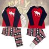 Cozy Christmas Family Matching Pajamas Set Deer Print Long Sleeve Winter Outfit