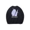 Anta Geometric Pattern Character Letter Sports Loose Long-Sleeve Pullover Sweatshirt Unisex Tops Black 172218701R-2